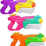 Quanquer 3 Pack Water Guns for Kids Adults - 600CC Squirt Water Toy Gun Super Blaster Soaker Long Range High Capacity Summer Swimming Beach Outdoor Water Fighting Play Pool Toys for Boys Girls (Blue)