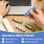 Fidget Toys Adults Stress Relief: 4 Pack Quiet Desk Fidget Clicker for ADHD Focus & Stress Relief, Sensory Desk Toy for Office, Meetings, Work, Travel