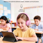 Belkin SoundForm Mini 2 Bluetooth Kids Headphones, On Ear, 55H Battery Life | Toddler headphones, 85dB Volume Limit, Built-in Mic, Wired Connection Option, iPad, Android Tablet, School, Travel