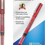Pilot, Precise V7, Fine Point 0.7 mm, Black Ink Pens, Pack of 12 | rollerball pen for smooth writing, perfect for notes and journaling, smudge resistant rolling ball pen