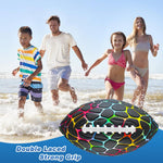 Jasonwell Pool Beach Water Football - Strong Grip Waterproof Football for All-Weather Play Pool Toys Beach Games Outdoor Sports Lake Toy Christmas Birthday Gifts for Kids Boys Teens Adults