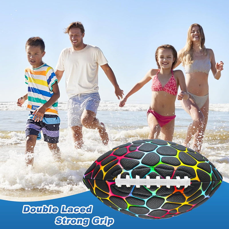 Jasonwell Pool Beach Water Football - Strong Grip Waterproof Football for All-Weather Play Pool Toys Beach Games Outdoor Sports Lake Toy Christmas Birthday Gifts for Kids Boys Teens Adults