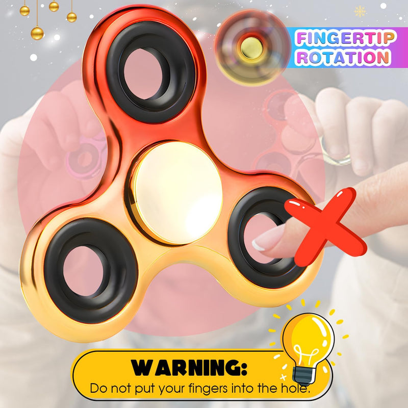 Fidget Spinner 2 Pack, Fidget Toys Adults Metal Fidget Spinners Fidget Toys for Kids for Autism ADHD Anxiety Gift for Teens Boys