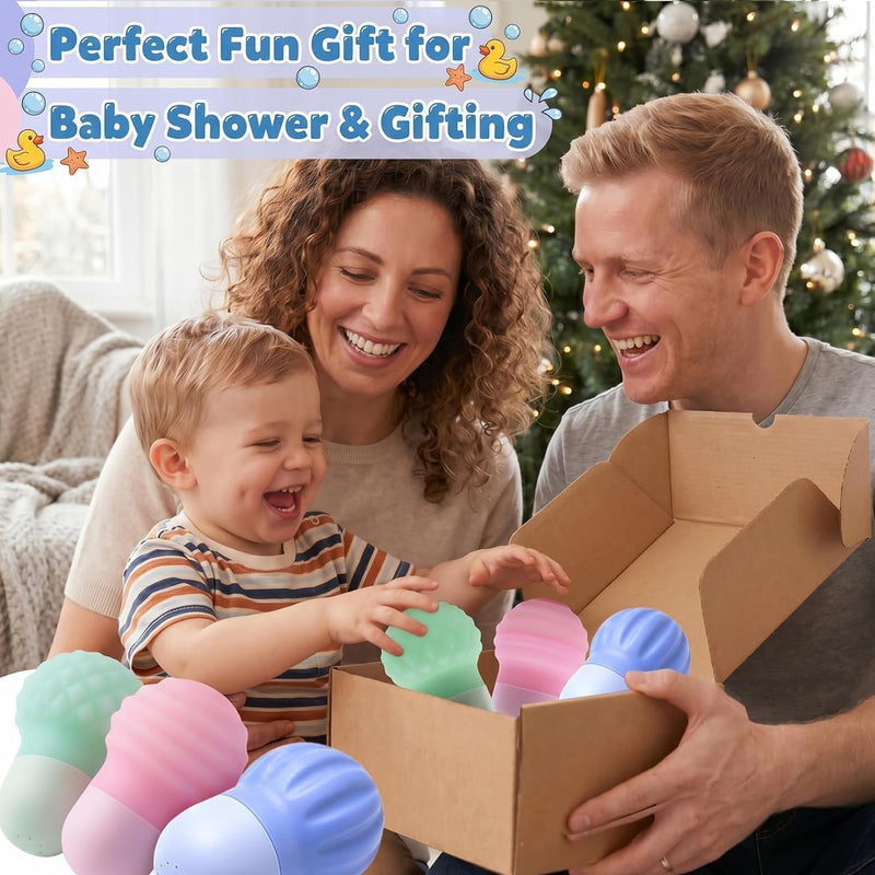 Sizobi Baby Bath Toys, Pool Water Toys Toddler Bath Toys for Kids Ages 1-3 | 1 Year Old Boy Girl Sensory Squeezing Water Bathtub Toys, Baby 6-12-18 Months Bathtub Outdoor Water Table Toy,Birthday Gifts