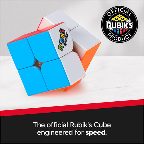 Rubik’s Cube, 2x2 Speed Cube for Super Fast Solves, Problem-Solving Brain Teaser, Classic Color-Matching Puzzle, Fidget Toy, Sensory Puzzle for Adults, Teens, Kids, for Ages 8 & Up