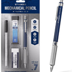 STAGEEK 0.5mm Mechanical Pencil, Metal Art & Drafting Pencil with Eraser and 60 HB Lead Refills, Professional Drawing Pencil for Artists, Students, School, Office, Writing, Sketching, Drafting(Black)