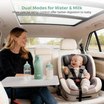 Momcozy Portable Bottle Warmer for Breast Milk, Baby Travel Essentials | Fast Heating with Nutrients Preserved, Precise Temp Control, Dual Heating Modes for Breast Milk & Water, 17OZ Large Capacity