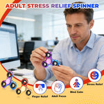 Fidget Spinner 2 Pack, Fidget Toys Adults Metal Fidget Spinners Fidget Toys for Kids for Autism ADHD Anxiety Gift for Teens Boys