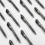 deegtran Pens Bulk, 100 Pack No Bleed Black Ink Click Pens with Soft Grip, Wholesale Retractable Ballpoint Pens for Office School, Medium Point Smooth 1.0MM