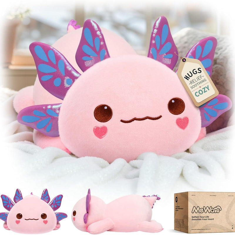 Mewaii Cute Black Cat Plush Pillow, Kawaii Plushies Black Cat Stuffed Animals, Squishy Plushies, Cuddle Plush Pillow for Kids & Girls (13 Inch)