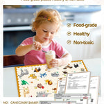 45 Pack Sticky Disposable Placemats for Baby & Toddlers,Toddler Placemat 12"x18" Kids Table Mat for Party, Picnic Table, Restaurants Dining Table Travel Essentials for Toddlers with 5 Designs