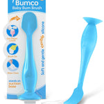 Bumco Baby Bum Brush - Flexible Diaper Cream Spatula Applicator (Blue) | BPA-Free Diaper bag essentials. Mom-invented butt paste spatula and diaper rash cream applicator. Soft, wipe-clean silicone.