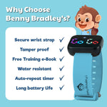 Potty Training Watch for Kids V2 – A Water Resistant Potty Reminder Device for Boys & Girls to Train Your Toddler with Fun/Musical & Vibration Interval Reminder with Potty Training eBook (Sky)