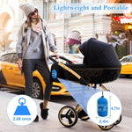 South to East Breathable Mosquito Net for Stroller with Drawstring, White | Baby Bug Netting with Storage Bag, Portable Stroller Mosquito Nets for Car Seat, Bassinet, Cradle, Travel & Camping Crib