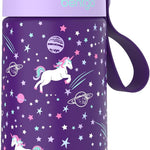 Bentgo Kids Stainless Steel Water Bottle, Leak-Proof, 14 oz, Bite & Sip | Vacuum Insulated, 18/8 Stainless Steel, 12-Hour Cold, Dishwasher Safe, BPA-Free (Rainbows & Butterflies)