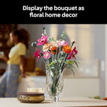 LEGO Botanicals Pretty Pink Flower Bouquet Building Set for Adults - Nature-Inspired Home Decor DIY Kit