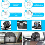 Baby Car Mirror with 4.3'' HD Night Vision Function Display, Safety Car Seat Camera with Wide Crystal Clear View, Easily Observe The Baby’s Move(Not USB)