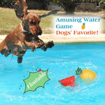 Pawaboo Pet Teether Cooling Chew Toys, Freezable Teething Toy for Puppies, Watermelon and Pineapple Shape Freeze Interactive Toys in Summer, Frozen Dog Treat Training Tools for Small and Medium Dogs