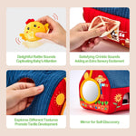 hahaland Surprise Barn Stuffed Farm Animals Montessori Toy for 6 Month Old Babies