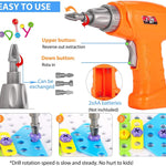 Educational Toys Building Blocks, 244 Pieces Electric Screwdriver DIY Building Toys for Boys and Girls, Educational Construction Building kit for Kids Ages 4 5 6 7 8 9 10 Year Old