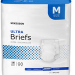 McKesson Ultra Briefs, Heavy Absorbency, Large, Unisex, 58 in, 72 ct | Disposable, Elastic Leg Gathers and Contoured Fit for Men and Women, Incontinence