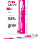 Pentel RSVP Ballpoint Pen, Fine Line, (0.7mm), Black Ink (BK90-A) (Pack of 1, 12 Count Total)