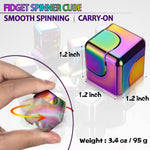 Fidget Spinner Toys Cube Adults Metal Fidgets Cool Stuff Desk Gadgets Office Toy for Teen Boy Small Anxiety Figette Sensory Toy ADHD Tool Fingears Figet Stress Gifts Easter Basket Stuffers Teen Boys