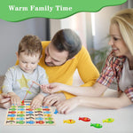Magnetic Wooden Fishing Game Toy for Toddlers, Alphabet Fish Catching Counting Games Learning Toy 3 4 5 Years Old Kids