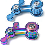 Fidget Spinner for Adults, Metal Silent Figette Office Desk Toy Quiet Cool Gadgets Gifts for Teen Boys Kid Anxiety Stress Relief Calm Down Sensory Autism Autistic ADHD Airplane Travel Need Must Have