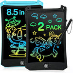 cimetech Toddler Girl Gifts, LCD Writing Tablet, Travel Essentials Toys | Kids Toys for 3 4 5 6 Year Old Boys, 8.5 Inch Drawing Pad Coloring Books 2 Pack, Travel Activities, Birthday Gifts Age 1-3