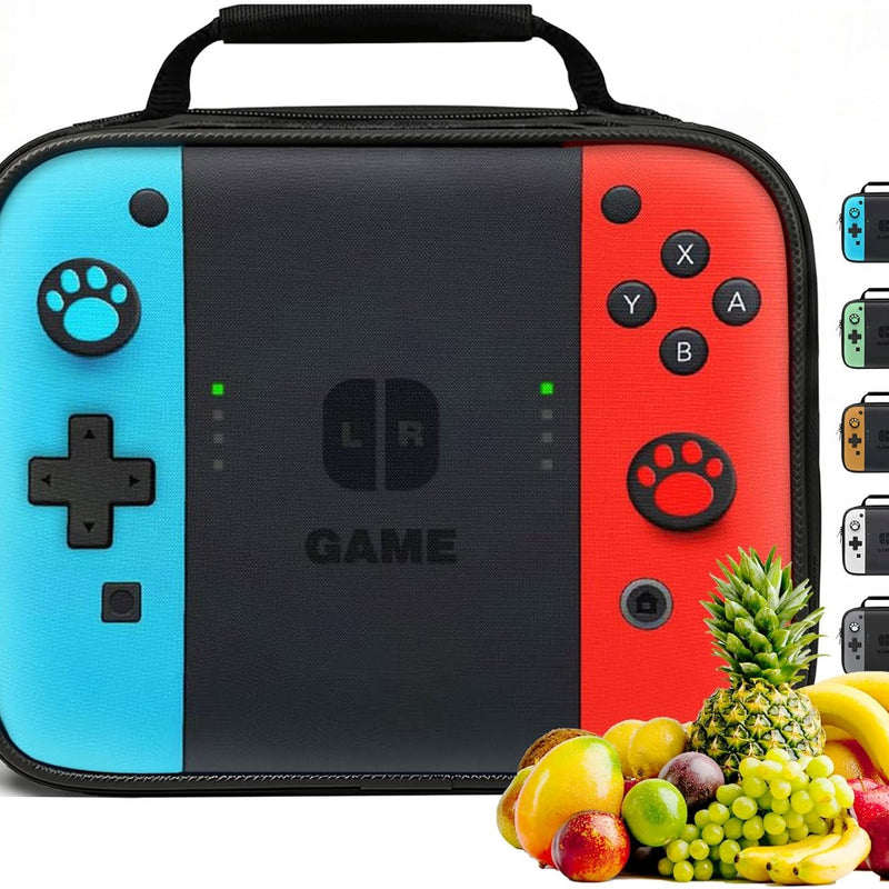 Insulated Lunch Box for Boys Girls, Game Lunch Bag for School Work Office Travel Picnic Hiking Beach, Waterproof Leakproof Portable Fits Most Bento Boxes