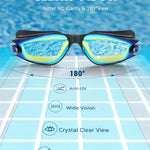 Aegend Swim Goggles for Kids Youth 3-14 Anti-Fog Anti-UV Comfort Fit Goggles for Swimming