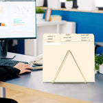 SUNEE Manilla Folders Letter Size (8.5 x 11 inches), 250 Per Box, 1/3 Cut Tab for Easy Labeling and Organization, Durable Standard Paper for Home, Office, School Filing