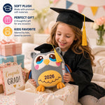 Graduation Owl Plush Stuffed Kindergarten Gift for Boys and Girls Class of 2026 11.8 inches with Black Cap
