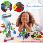 10 in 1 Electric STEM Toys for 5 6 7 8 9+ Year Old Boy Girl Birthday Gifts Educational Building Toys for Kids Ages 4-8 5-7 8-12 Stem Activities Construction Toy for Boys 6-8 8-10 Holiday Idea Gift