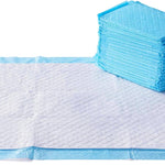 Amazon Basics Heavy Duty Dog and Puppy Pee Pads, Leak-Proof 5-Layer Super Absorbent, Quick-Dry Surface for Potty Training and Housebreaking, Giant Size, 27.5 x 44 Inch, Blue & White, 30-Pack