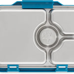 Yumbox Prêt Leakproof Stainless Steel Bento Lunch Box, Normandy Blue | Sandwich-Friendly Layout | Lightweight Design | Fits Most Lunch Bags | Dishwasher Safe (Top Rack)