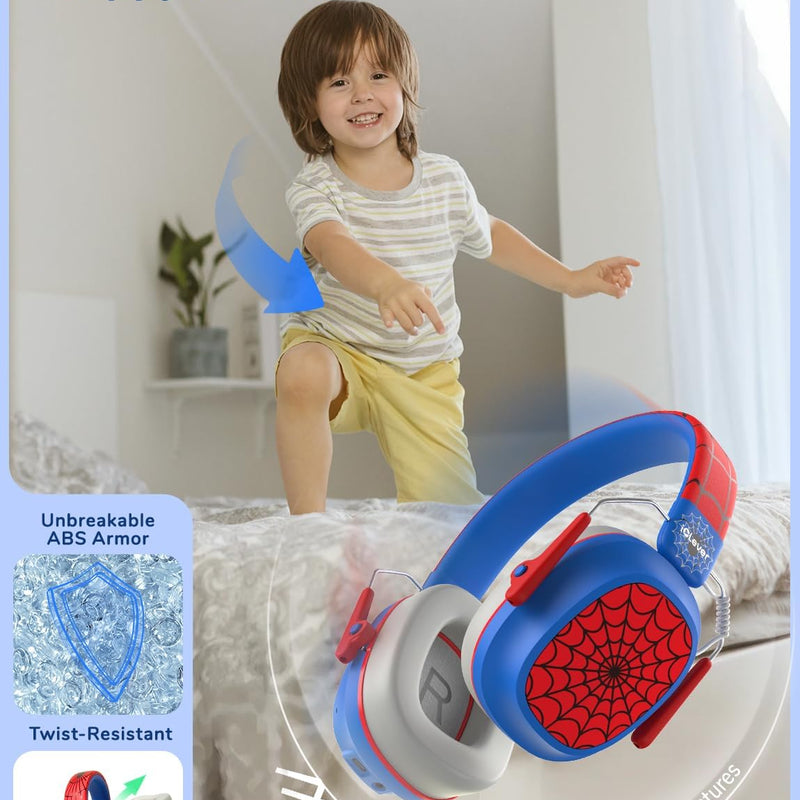 iClever Noise Cancelling Headphones for Kids Adult Bluetooth Ear Protection | SafeSound Tech, 60H PlayTime, Kids Wireless Noise Reduction Headphones for Autism Fireworks Event Monster Jam Concert, FOCUS