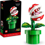 Build and display the LEGO Super Mario Piranha Plant with 540-piece set for adult fans, ages 18+ years
