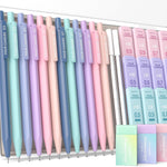 Four Candies Cute Mechanical Pencil Set, 0.7mm Medium Point, 6-Count Pack | 360 HB/2B Leads, 3 Erasers, 9 Eraser Refills, Storage Case, Triangular Grip, for Everyday Homework & Journal