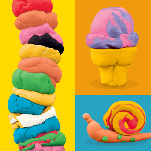 Play-Doh 9 Pack Favorite Color Set, Assorted Colors, 2 & 4 Ounce Modeling Compound Cans