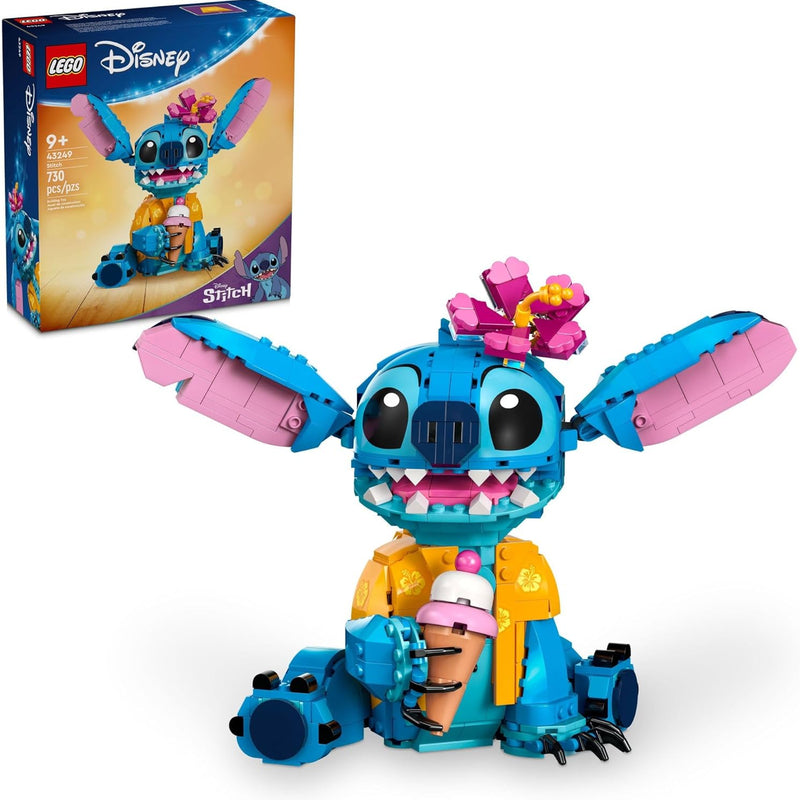 LEGO Disney Stitch Toy Building Kit, 432 Pieces, 9+ Year Old Kids, Buildable Figure, Ice Cream Cone, Fun Gift