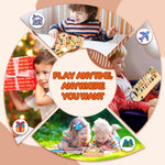busy board with 19 led light switches for 1-3 year olds, montessori toy for toddlers with 40 led lights and 26 alphabet letters
