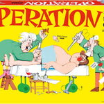 hasbro operation electronic board game for kids ages 6+, family fun party game with tweezers and buzzer