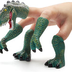AQKILO Dinosaur Finger Puppet, Tiny Hands Theater Prop, Funny Gag Gift for White Elephant, Easter Basket Swaps, Adults and Kids