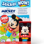 Melissa & Doug Disney Mickey Mouse Sticker Wow! 24-Page Activity Pad and Sticker Stamper for Kids Ages 3-7