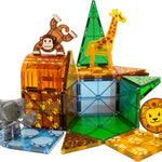 MAGNA-TILES Safari Animals 25-Piece Magnetic Construction Set, The ORIGINAL Magnetic Building Brand