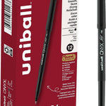 uniball Onyx Rollerball Pens, Micro Point (0.5mm), Black