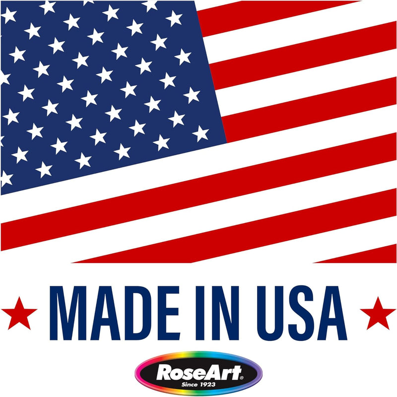 RoseArt Educational Map of USA Jigsaw Puzzle for Kids, 100 Large Durable Pieces, Fun State Illustrations, Made in USA, Learning Toy for Ages 6+, Finished Size 24 x 18 Inches.
