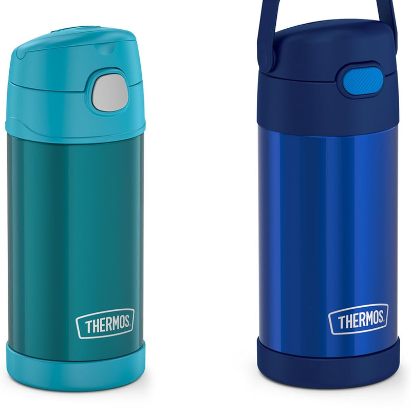 THERMOS FUNtainer 12 Ounce Insulated Kids Water Bottle Replacement Straws, 4 Straws